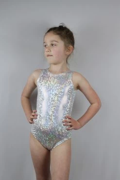 White Sparkle Sleeveless One Piece Girls Leotard For Gymnastics -Pole Dancing Clothing Store 12D32FD0 D26C 4A99 8910 F915DB80276C 1 105 c