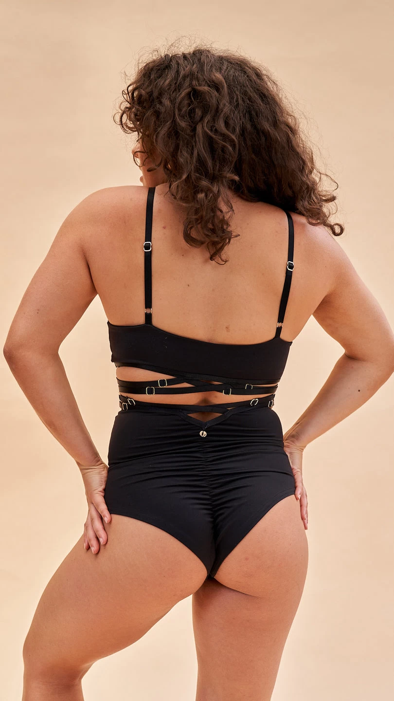 Poppy Strappy Top Black 4 Poppy Strappy Top Black - Image 2