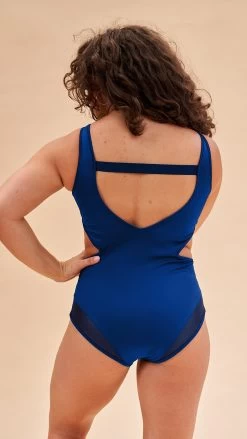 Isabella Cut Out Mesh Bodysuit Navy -Pole Dancing Clothing Store 231108 LunaLae 29 1735copy