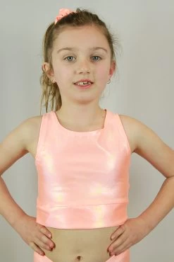 Ibiza Sparkle Long Line Crop Top Youth Girls