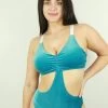 Velveteratti Side Cut Out One Piece Leotard Bodysuit – Glitter Turquoise -Pole Dancing Clothing Store 2B62C68E 48C0 40D3 BFF6 12CE76D4232E