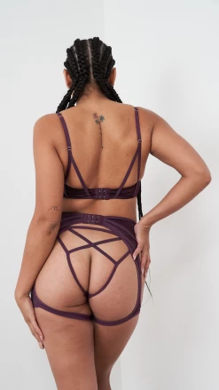 Letty Suspender – Satin Criss Cross Suspender -Pole Dancing Clothing Store 3 48dcd8a9 0d30 4fd2 8c87 ca2b7466d17f