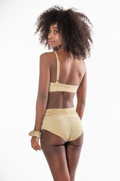Cyra Gold High Waisted Bottom