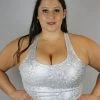 White Sparkle Long Line Racer Back Bra – Plus Size -Pole Dancing Clothing Store 5005388A 714B 4C8E 9DA9 EDCD173366C5