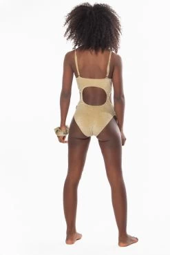 Cyra Gold Leotard -Pole Dancing Clothing Store 540