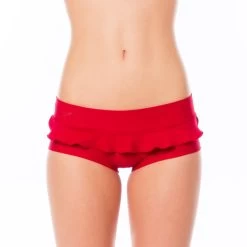 HP Frilled (red) -Pole Dancing Clothing Store 90jdfb5djs.HotpantsFR shorts red 1