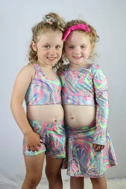 Retro Sparkle Crop Top Sports Bra Youth Girls -Pole Dancing Clothing Store 995CAA71 B8CC 4AD7 A055 81A6825E4256