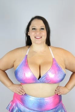 Candy Sparkle Bikini Bra โ Plus Size