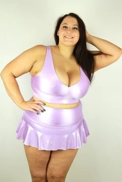 Lilac Sparkle Mid Waisted Skort – Plus Size 12 Lilac Sparkle Mid Waisted Skort – Plus Size -Pole Dancing Clothing Store A705436D 6A26 4B7C 8A70 ACA51CF8970F 1