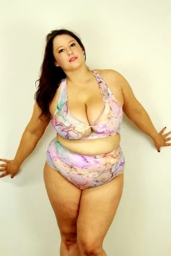 Celestial High Waisted BRAZIL Scrunchie Bum Shorts ZEN | Plus Size Pole Wear