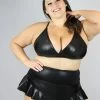 Black Sparkle Mid Waisted Skort – Plus Size -Pole Dancing Clothing Store C03F073F BD1D 4959 8F20 7C1F9AED41F3
