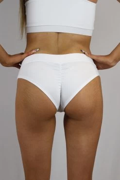 Matte White BRAZIL Fit Scrunch Bum Shorts -Pole Dancing Clothing Store C4619860 68F7 473B B33A 3FB8AA97756D 1 105 c