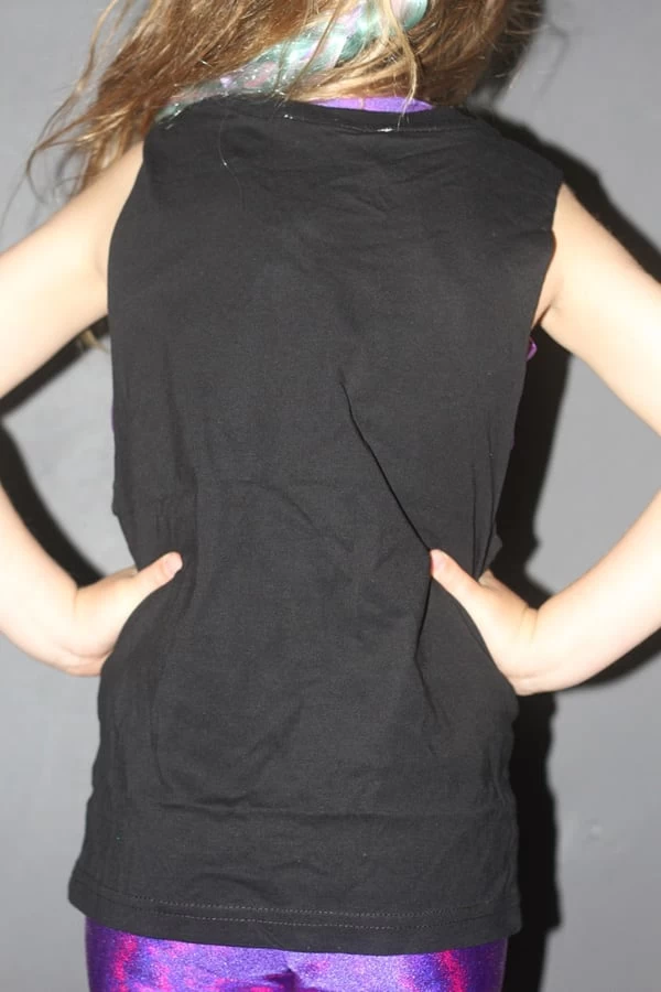 Point Your Toes Youth Tank BLACK/SILVER 5 Point Your Toes Youth Tank BLACK/SILVER - Image 3