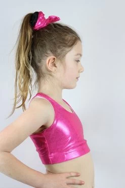 Pink Sparkle Crop Top Sports Bra Youth Girls -Pole Dancing Clothing Store CB5FBAD0 4499 4D3A AD22 38194169ED18 1 105 c