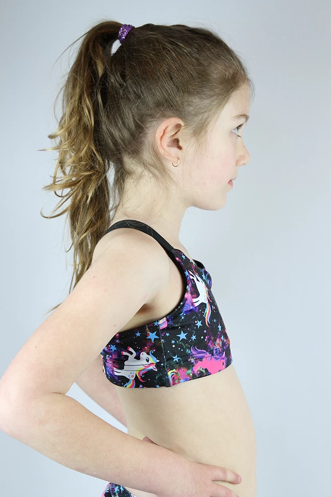 Space Pony V Sports Bra Youth Girls 5 Space Pony V Sports Bra Youth Girls - Image 3