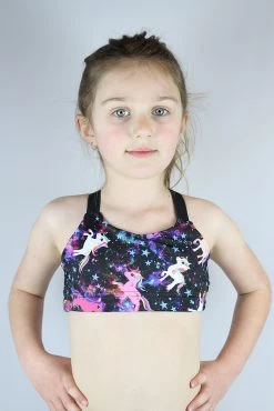 Space Pony V Sports Bra Youth Girls