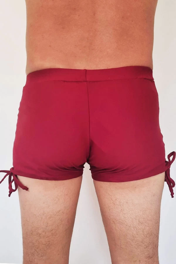 Male Tie Sides – Cherry Red 5 Male Tie Sides – Cherry Red - Image 3