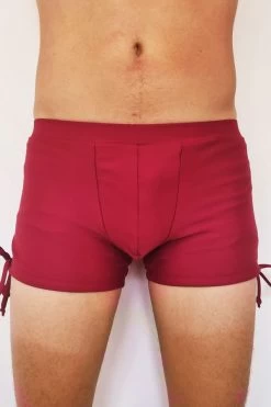 Male Tie Sides – Cherry Red