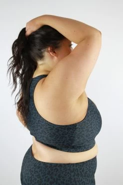 Carbon Animal Knot Sports Bra – Plus Size -Pole Dancing Clothing Store Carbon Animal Knot Sports Bra Plus Size s sdw