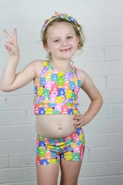 Carebears Long Line Crop Top Youth Girls -Pole Dancing Clothing Store Care Bears Short Youth Girls 5