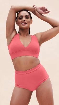 High Waist Shorts – Basic Scrunch Shorts Recycled Watermelon