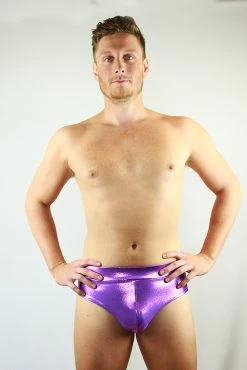 Purple Sparkle Pole Brief Mens Polewear