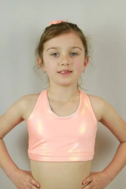 Ibiza Sparkle Crop Top Sports Bra Youth Girls