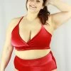 Velveteratti Red High Waisted BRAZIL Scrunchie Bum Shorts Plus Size Pole Wear 1 Velveteratti Red High Waisted BRAZIL Scrunchie Bum Shorts Plus Size Pole Wear -Pole Dancing Clothing Store IMG 1493
