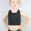 Matte Black Long Line Crop Top Youth Girls 1 Matte Black Long Line Crop Top Youth Girls -Pole Dancing Clothing Store IMG 8625