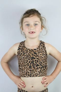 Animal Long Line Crop Top Youth Girls
