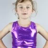 Purple Sparkle Long Line Crop Top Youth Girls 2 Purple Sparkle Long Line Crop Top Youth Girls -Pole Dancing Clothing Store IMG 8723