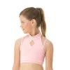 Diamond Top For Kids Baby Pink -Pole Dancing Clothing Store Kids baby pink top front