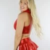 Little Red Riding Hood Red Sparkle Sports Bra 2 Little Red Riding Hood Red Sparkle Sports Bra -Pole Dancing Clothing Store Little Red Riding Hood Red Sparkle Sports Bra 1