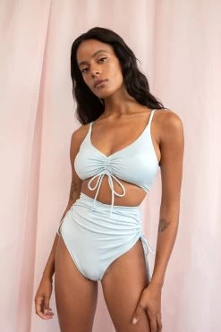 Layla High Waist – Ruched High Waist Bottom Recycled -Pole Dancing Clothing Store Luna Lae 886