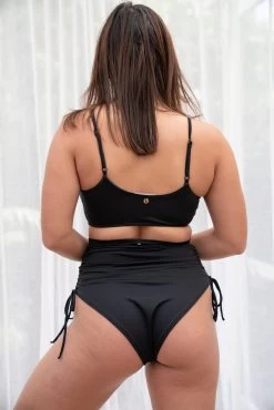 Layla High Waist – Ruched High Waist Bottom Recycled -Pole Dancing Clothing Store LunaLae 1398