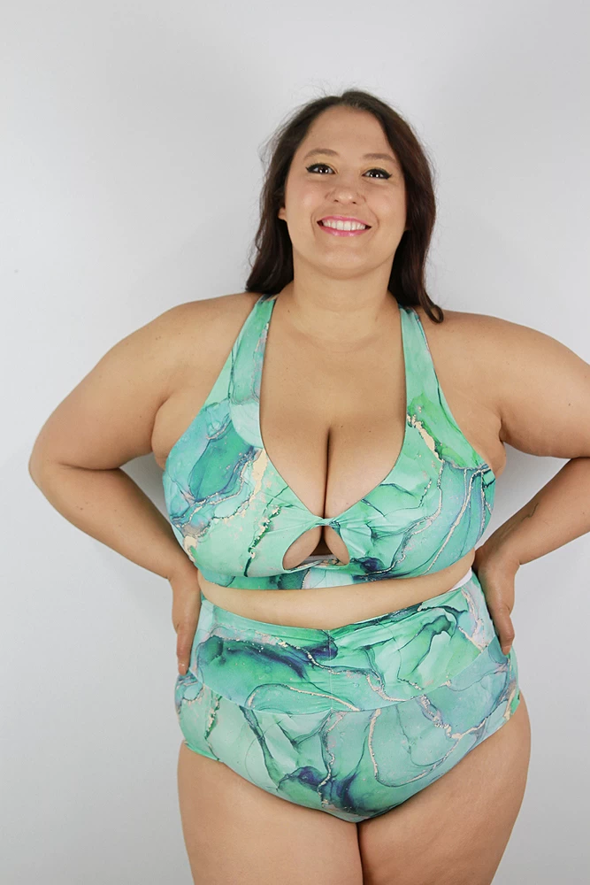 Tutti Frutti High Waisted BRAZIL Scrunchie Bum Shorts – Plus Size APPLE | Pole Wear 8 Tutti Frutti High Waisted BRAZIL Scrunchie Bum Shorts – Plus Size APPLE | Pole Wear - Image 6