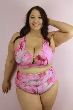 Tutti Frutti High Waisted BRAZIL Scrunchie Bum Shorts – Plus Size RASPBERRY | Pole Wear -Pole Dancing Clothing Store Tutti Frutti High Waisted BRAZIL Scrunchie Bum Shorts Plus Size RASPBERRY Pole Wear 2