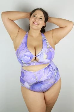 Tutti Frutti Knot Sports Bra – Plus Size GRAPE -Pole Dancing Clothing Store Tutti Frutti Knot Sports Bra Plus Size GRAPE 1
