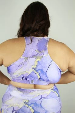 Tutti Frutti Knot Sports Bra – Plus Size GRAPE -Pole Dancing Clothing Store Tutti Frutti Knot Sports Bra Plus Size GRAPE back