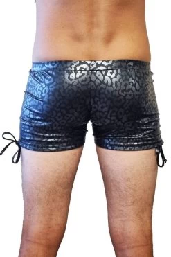 Male Tie Sides – Vinyl Leopard -Pole Dancing Clothing Store Vinyl leopard ts back