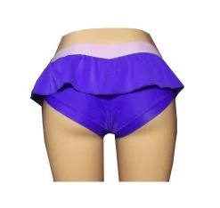 Dark Purple And Lilac Frilly Shorts Sk2