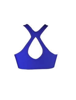 BK20RB Royal Blue Crop Top Feat Tear Drop Racer Back