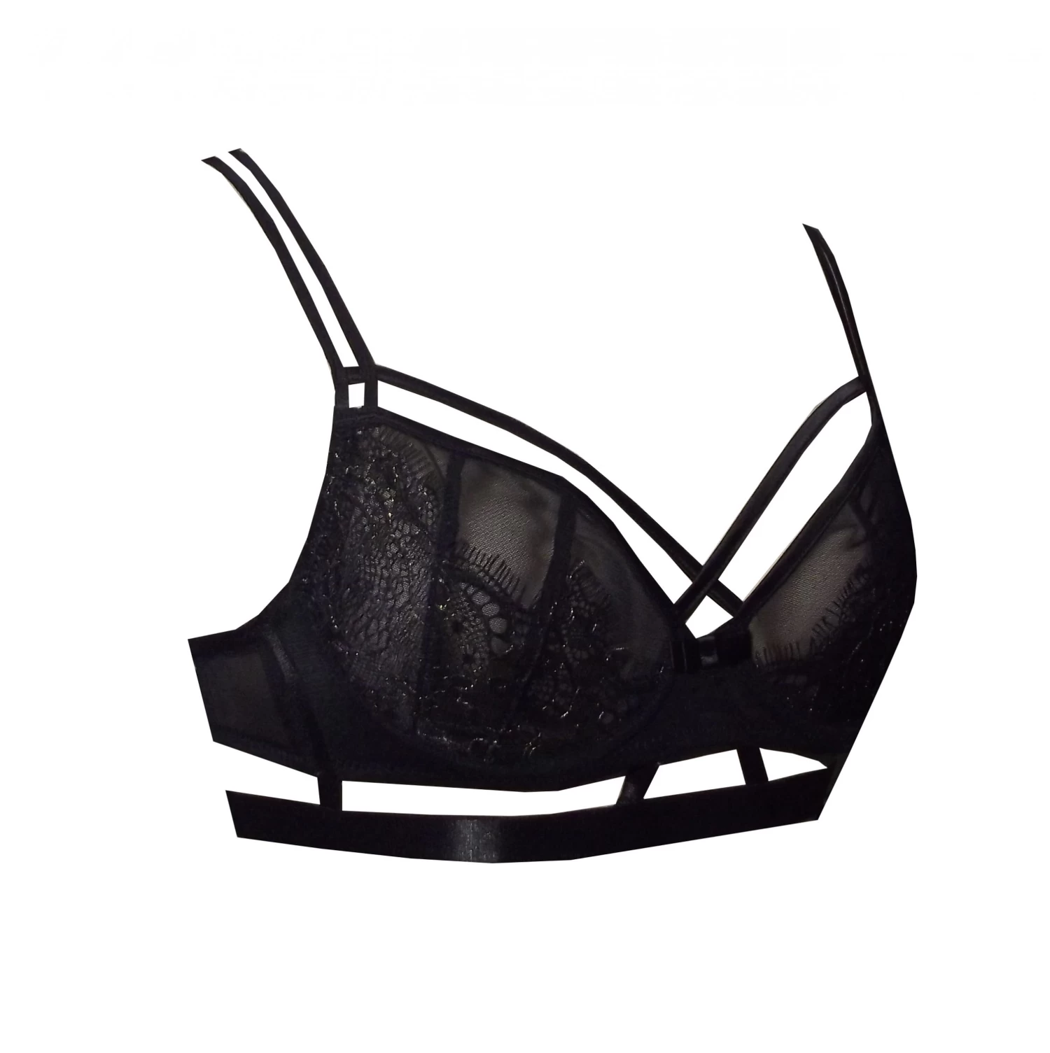 Angie French Lace And Net Strappy Bra 7 Angie French Lace And Net Strappy Bra - Image 5