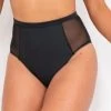 Bellani High Waist Bottom Recycled – Black – Size 8 -Pole Dancing Clothing Store bellani front