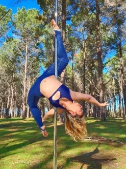 Blue Mermaid Sticky Pole Legging -Pole Dancing Clothing Store blue 2