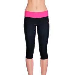 Naomi 3/4 Workout Leggings (black / Pink)
