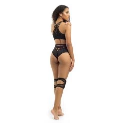 X Front Top Black -Pole Dancing Clothing Store x set poledancerka back1