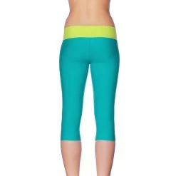 Naomi 3/4 Workout Leggings (turquoise / Lime) -Pole Dancing Clothing Store x9a2ngwshn.Naomi leggings turquoise lime 3