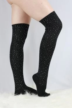 Rhinestone Knee High Football Socks Black -Pole Dancing Clothing Store 0023FB41 C377 4F86 9ADD 646F9EBD8C13 1 105 c 1