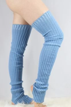 Extra Long Stirr-up Knit Legwarmers Baby Blue -Pole Dancing Clothing Store 3BF26472 BEE1 4220 92DE 839D404EB7AE 1 105 c 1